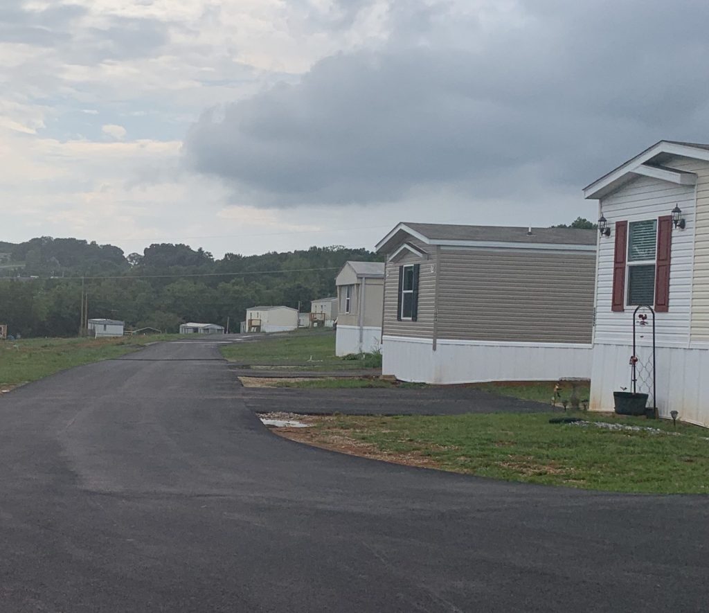 street view of homes in Three Oaks MHP